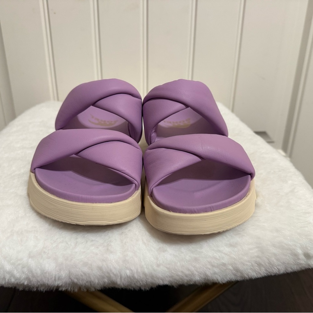 Sorel Vibe Twist Purple Slide Sandals - Picture 7 of 8